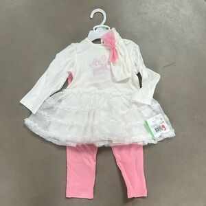 NWT little me three-piece set